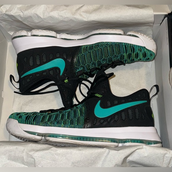 Nike KD 9 Birds of Paradise Clear Jade/Black Men’s Size 13 Excellent Condition - Picture 1 of 10